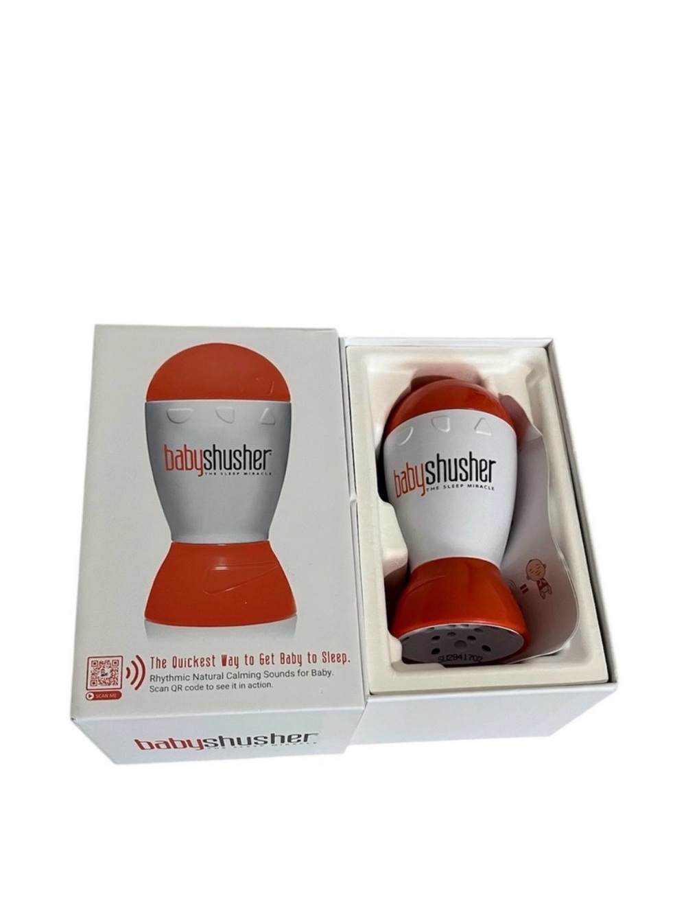 Never opened in the box! Baby Shusher Orange and White Infant Sleep Soother - Picture 3 of 4